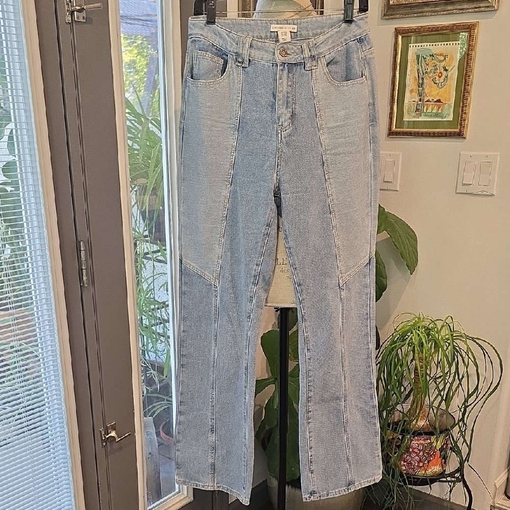 Sincerely Jules Blue Straight Leg Jeans Classic Style